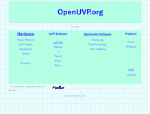 Tablet Screenshot of openuvp.org